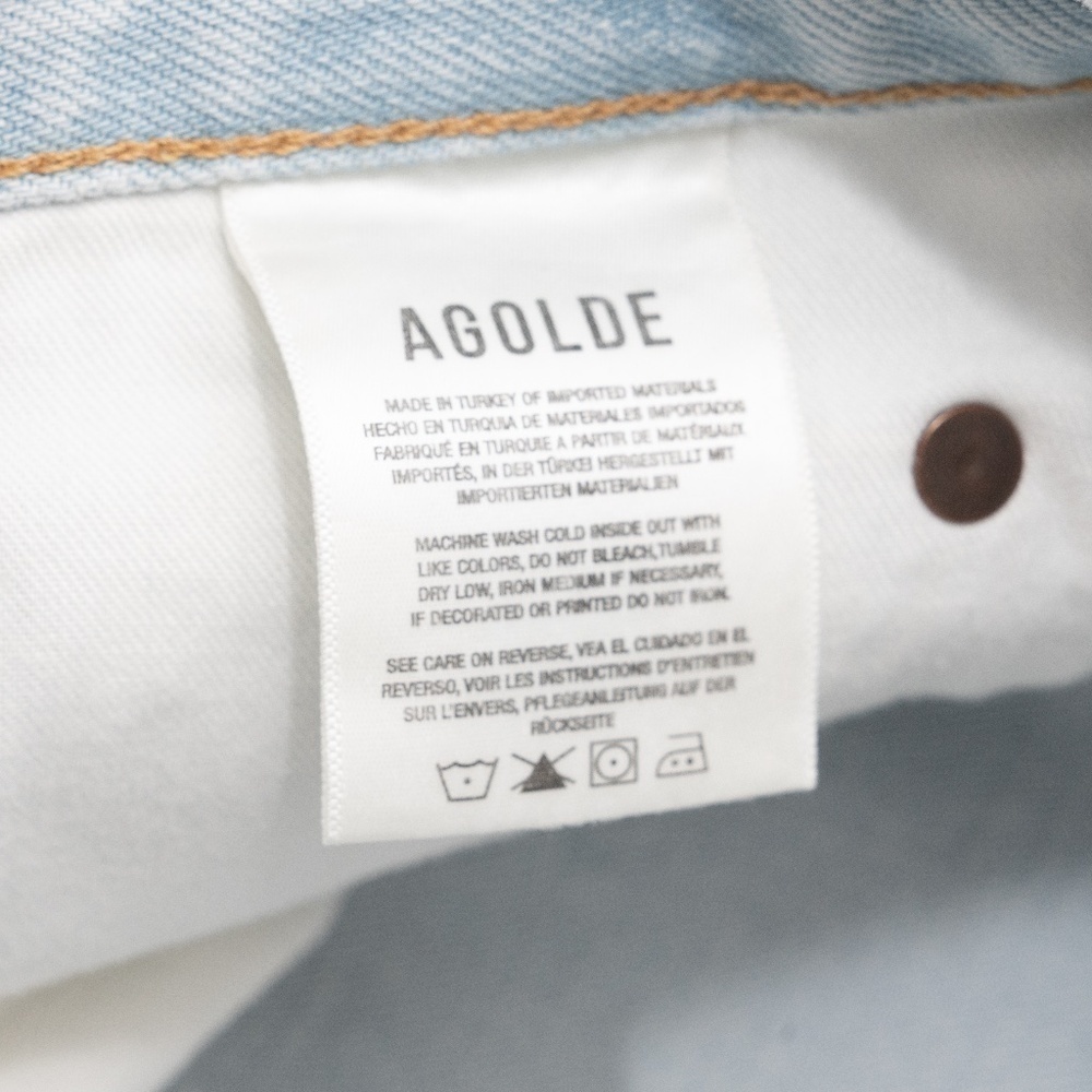 Agolde - Organic Cotton Fusion High‎ Waist Wide Leg Jeans - Picture 11 of 12